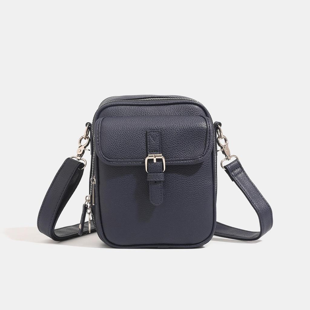 Trendy PU Unisex Single-Shoulder Crossbody Bag: Casual Phone, Coin, and Card Holder