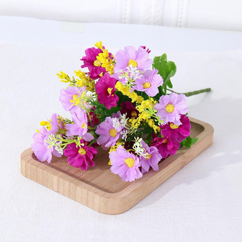 Realistic Daisy Fake Flower Arrangement For Bridal Bouquet Home Decoration Shoot Photo