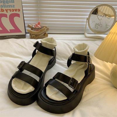 2025 Estate Casual Scarpe Piatte da Donna Donna Sandali Piattaforma Piattaforma Donna Sandali Zeppa Gladiatore Open Toe Scarpe Donna sandali