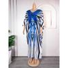 Plus Size Women's Fashion New Striped Waist Dress