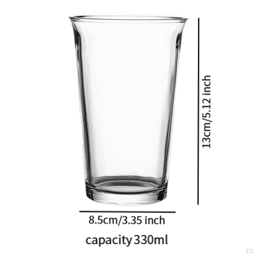Glas Kaffeetasse Trinkglas, Mehrzweck, Einfach 330ml, Klar Espresso für