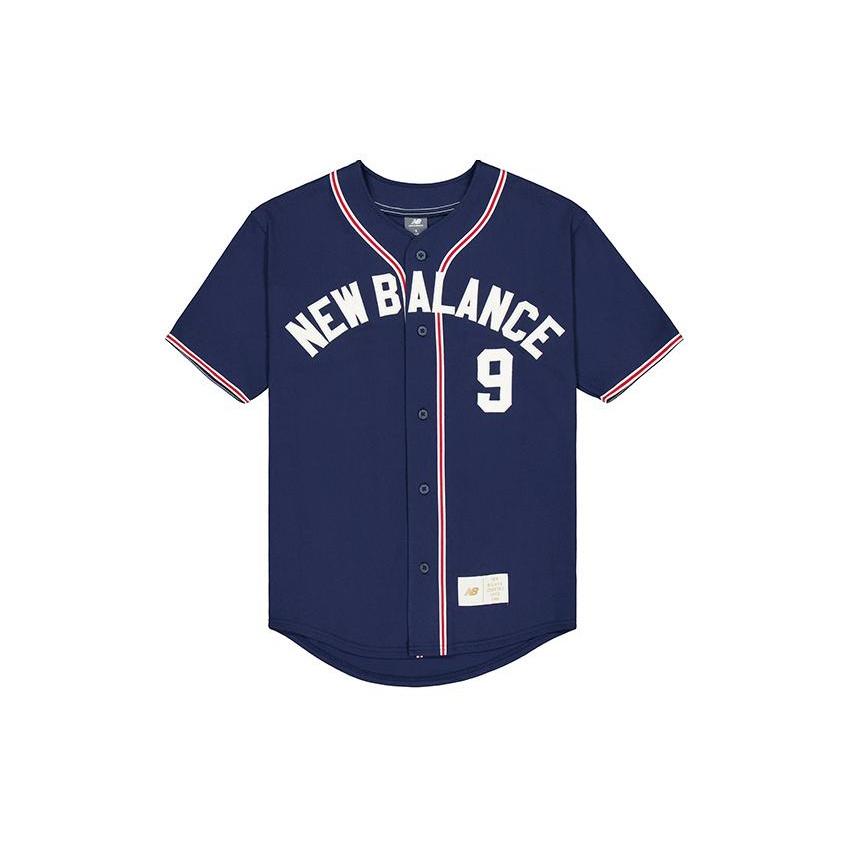 New Balance Sportswear Greatest Hits Baseball Shirt Asia Sizing  Navy  Men s MT41512-NNY L