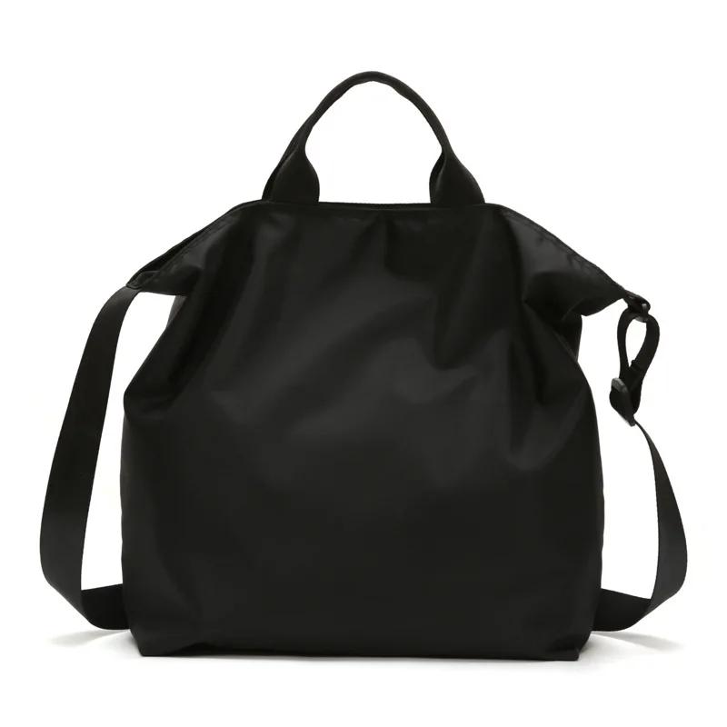 

Women Handbags Large Capacity Crossbody Shoulder Bag Solid High Quality Nyl Yoga Bags Simple Casual Female Travel Tote Handbag чёрный