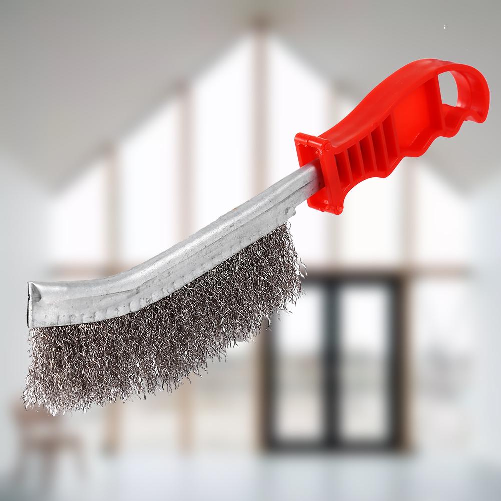Heavy Duty Wire Hand Brush Stainless Steel Bristles Rust Paint Removal Tool New