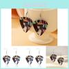 Brincos de Argola Acrílicos Geométricos da Moda Para Mulheres Forma de Coração Inspirado no Álbum Ts