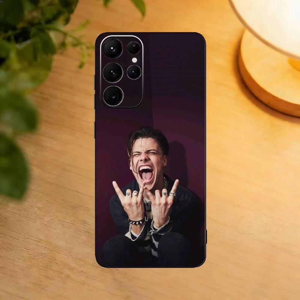 Y-Yungbluds Singer YB-B Phone Case For Samsung S25,24,23,22,30,21,10,9,Ultra,Plus,Lite Soft Black Case