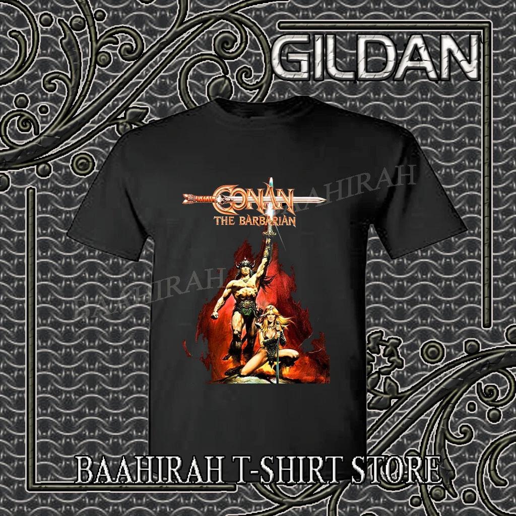 

New Shirt Conan The Barbarian Movie Poster Logo Funny T shirt Size S to 5XL S