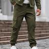 Men's New Overalls Casual Trousers Drawstring Multi-pocket Overalls