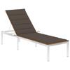 Day and Night - Day and Night Lounger with Cushion Solid Acacia Wood and Stainless Steel