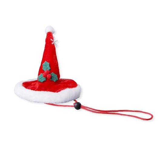 Cat Xmas Hat Puppy Velvet Red Christmas Hat Pet Hat with Snowflakes for Cats Small Dogs Party Photo Prop Festive Costume Accessory