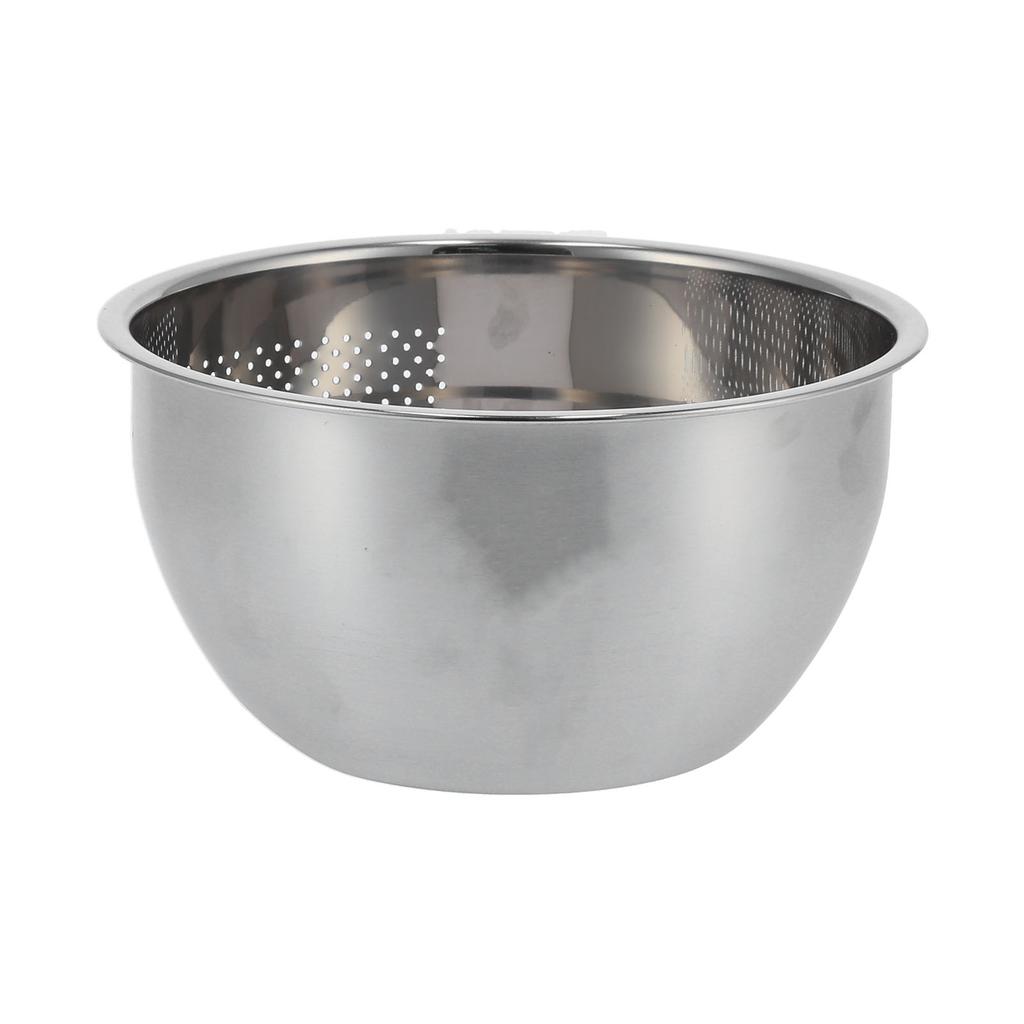 Drain Basket Stainless Steel Rice Sieve Thickened Vegetable Washing Drainer Kitchen Household Rice BasketS‑22.5CM