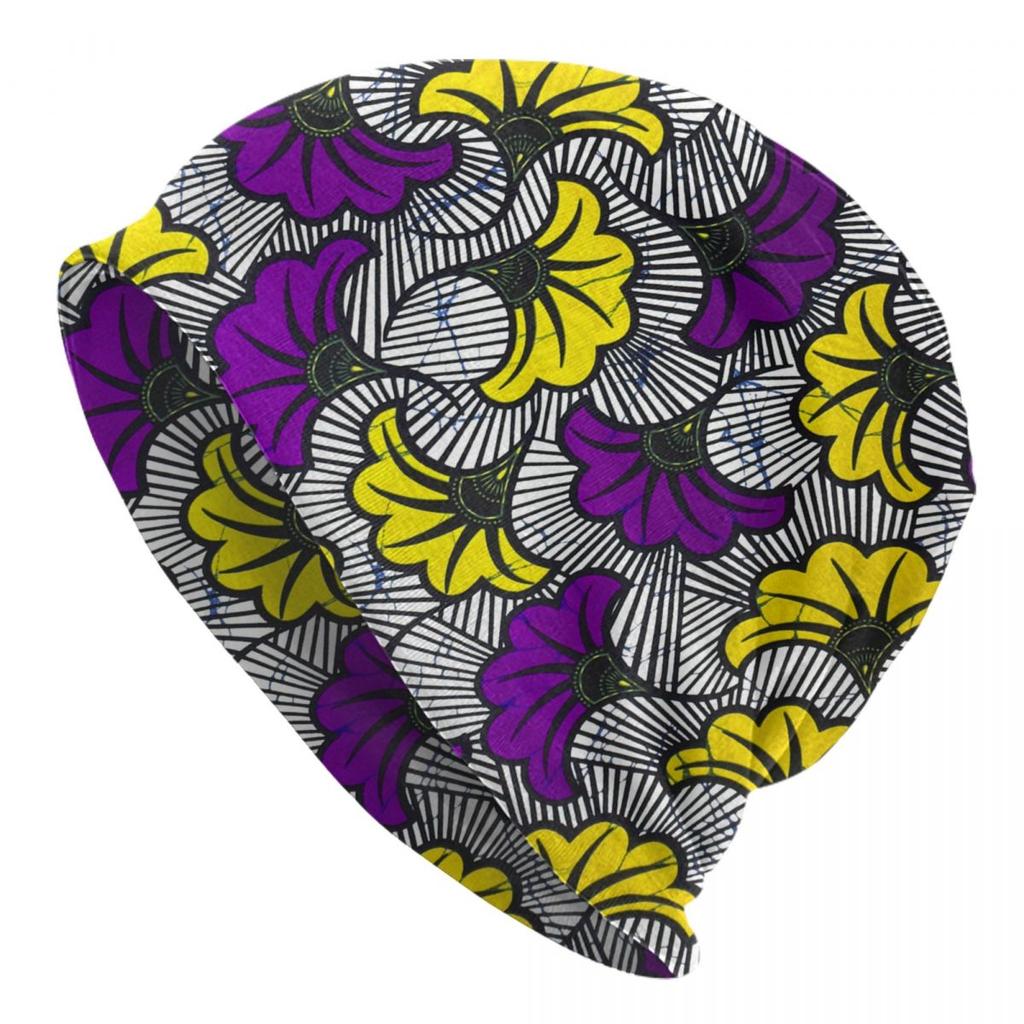 Custom African Ethnic Tribal Ankara Pattern Bonnet Hat Knit Hat Unisex WoUnisex Fashion Unisex Adult Winter Warm Skullies Beanies Caps