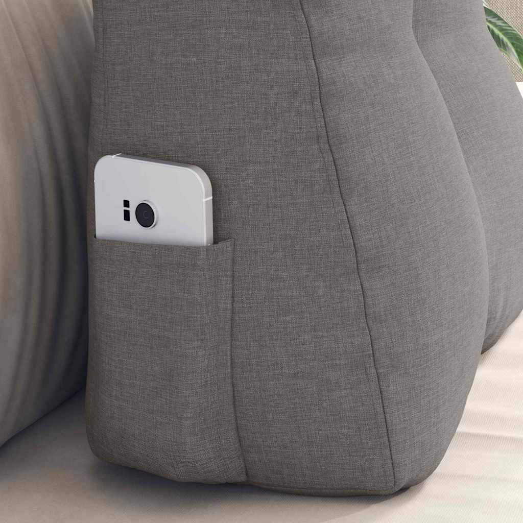 Back Cushion Taupe 45 X 24 X 50 Cm Fabric