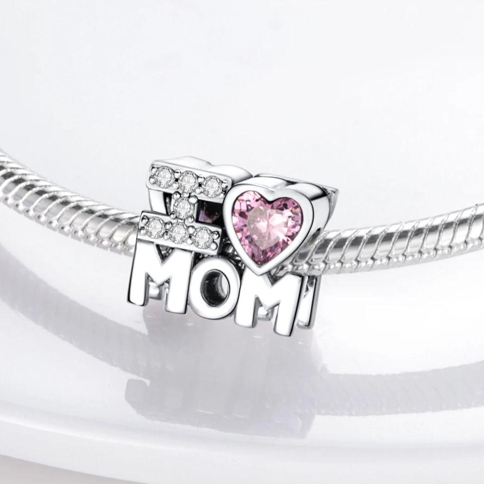 925 Silver Charms Love Mother Family Sister Heart Beads Fit Original Bracelet DIY Woman Jewelry Gift For Friend