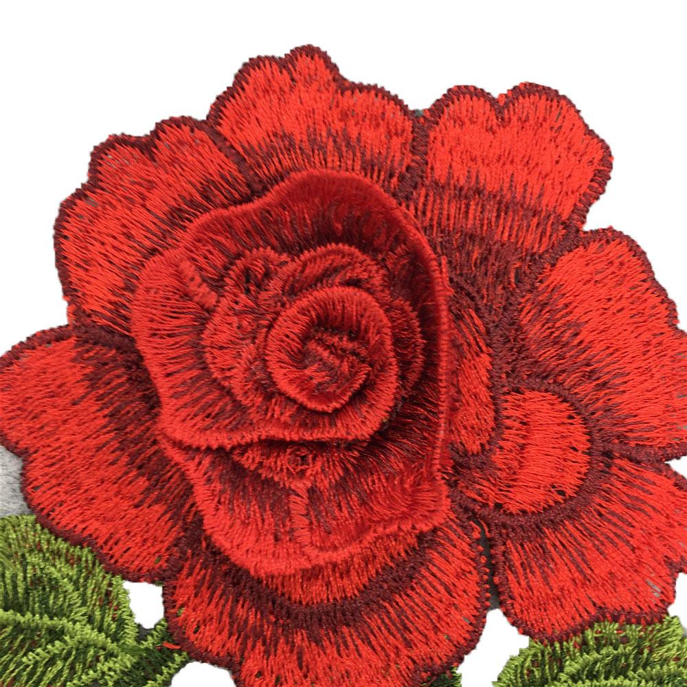 Red Green I Embroidery Hollow Embroidery Sewing Lace Collar Flower Diy Decorative Clothing Decal Accessories