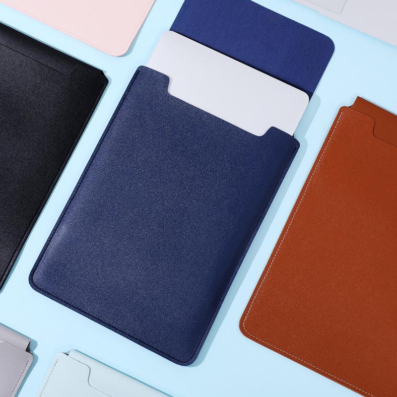 Leather Laptop & MacBook Sleeve, Thin & Durable, Fits 14" Devices
