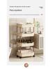 Compact Multi-Layer Mobile Storage Rack for Bedroom, Bathroom, or Living Room