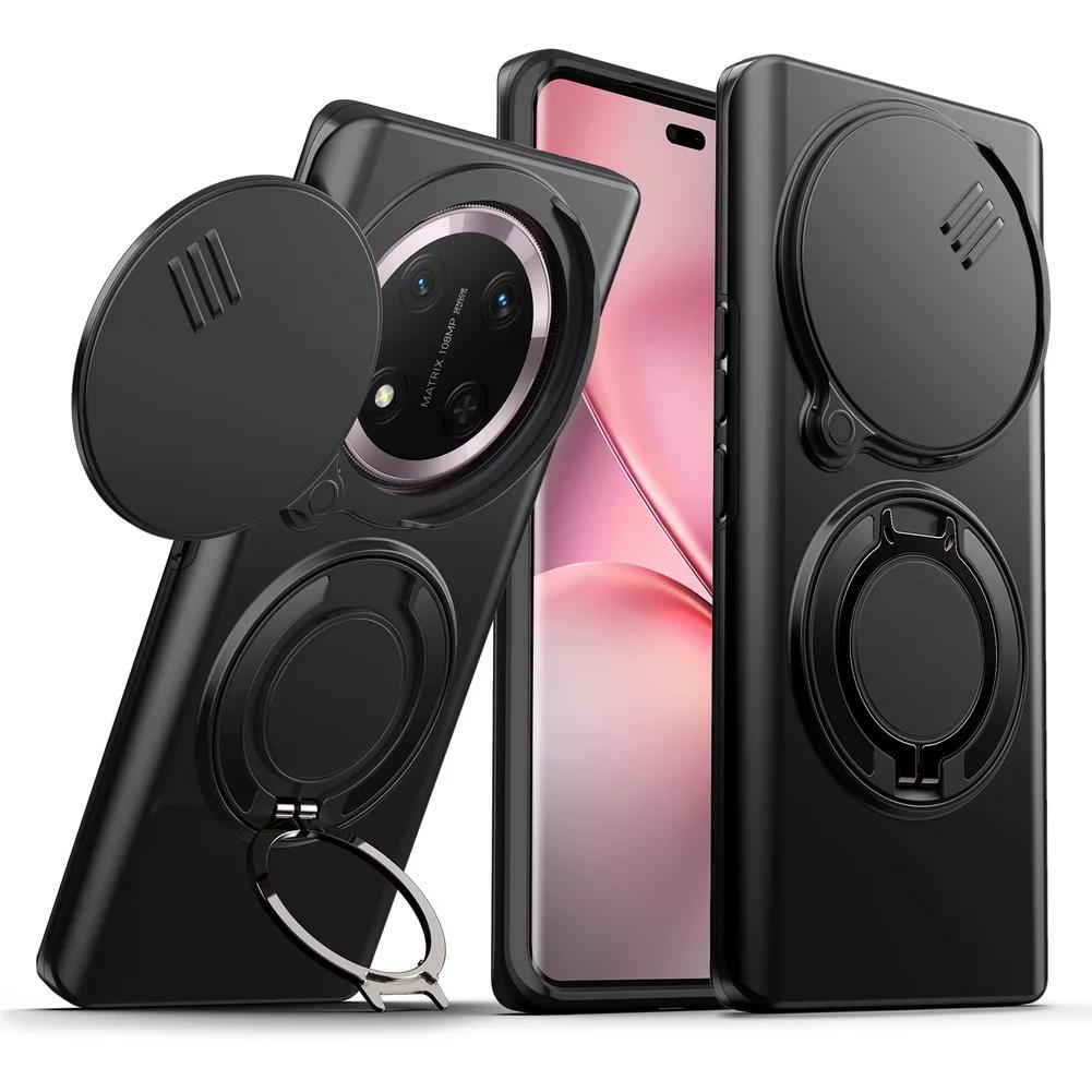 Adjustable Magnetic Stand Holder Case for Honor Magic 8 Lite 7 6 Lite Honor X9D X9C X9B X9A Dual Layer Full Protective Cover