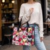 Romantic Heart Printed Tote Bag Fashionable Casual Large Capacity Daily Outdoor Carry Bag for Women