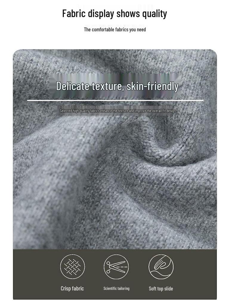 Men's Stylish Solid Color Two-Piece Look Lapel Sweater - Warm Japanese-Style Knitwear for Autumn/Winter.