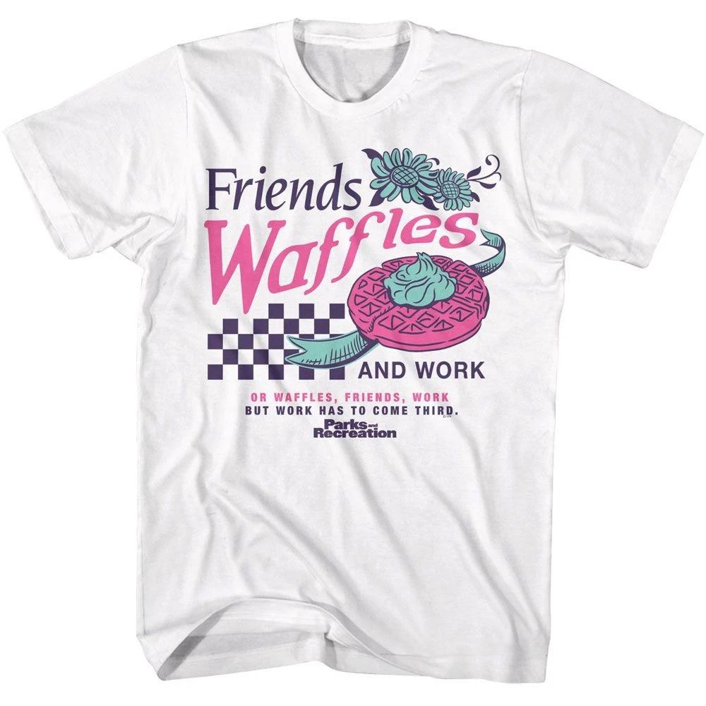 Parks And Recreation Friends Waffles Work White TV  Children s T-shirt 100