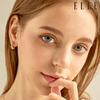 14K Gold Plated One-Touch Earrings (Gold Pin) ELGPEE403