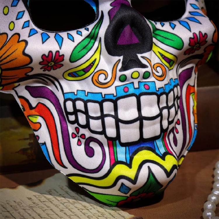 Day of The Deads Mask Suger Skeleton Mask Halloween Cosplay Costumes Masquerades Mask Sugar Skull Mexicans Design Mask