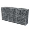 Vidaxl Gabion Basket, Galvanized Steel, 200 X 50 X 100 Cm