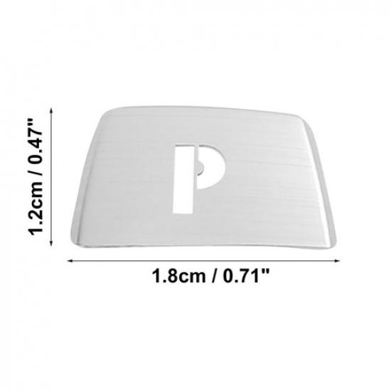 Silver Gear Shift P Button Sticker Fit For BMW 1 2 3 4 5 6 7 Series X3 X5 X6