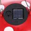 Mushroom Bird Feeder Solar Lamp Lights Wild Bird Feeder Metal Chandeliers Hanging for Outdoor Decoration Villa Garden Yard Decoration Cartoon Style