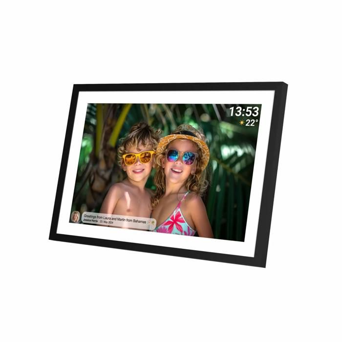 Cadre Photo Numérique Denver Pff-1016 10,1 Pouces Avec Wi-Fi Pour L'affichage De Photos