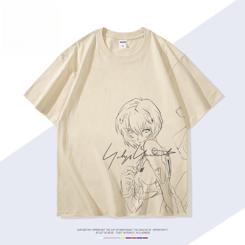 

Neon Genesis Evangelion Rei Ayanami Printed Tshirt Unisexs and Womens Tshirt Unisexs Top Sports Tshirt Unisexs Tshirt Summer Tee 4XL