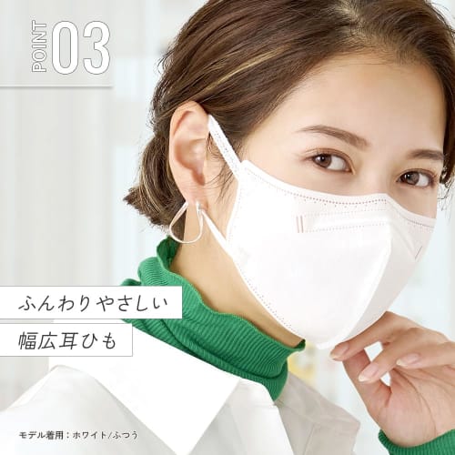 Iris Ohyama Mask Nonwoven Color Mask 3D DAILY FIT MASK Regular Size 32 Pieces RK-D32MBR Brown