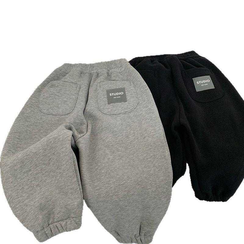 Boys' Cool Spring Sweatpants: Mid-Sized, Soft, Versatile, Loose-Fit, Cuffed Sports Pants