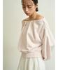 Snidel Tuck Sweatshirt SWCT251158 LPNK Free Size Off-the-Shoulder Women's