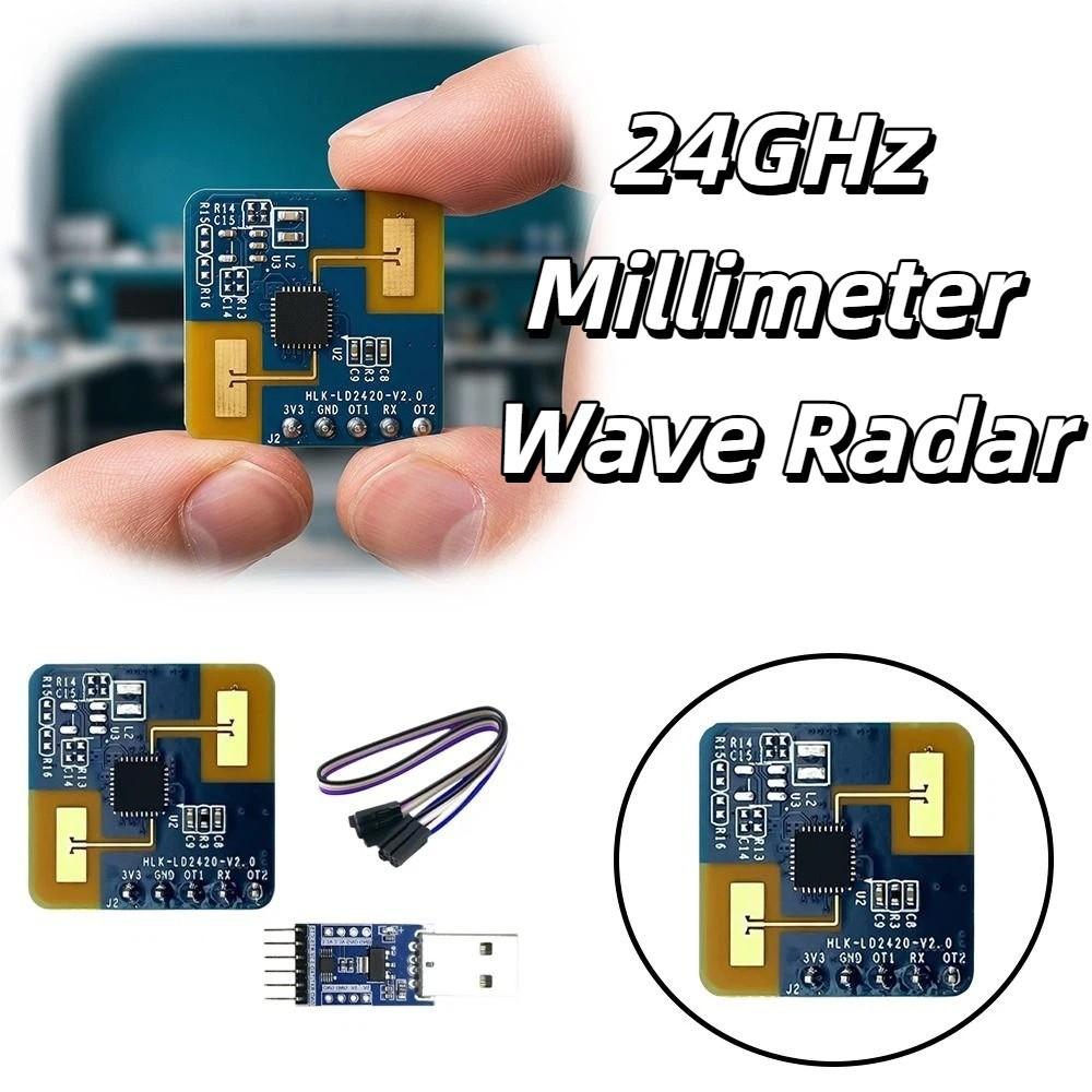 8m Range LD2420 Radar Sensor GPIO Output Micro Motion Detection Sensor Human Presence Sensor HVAC