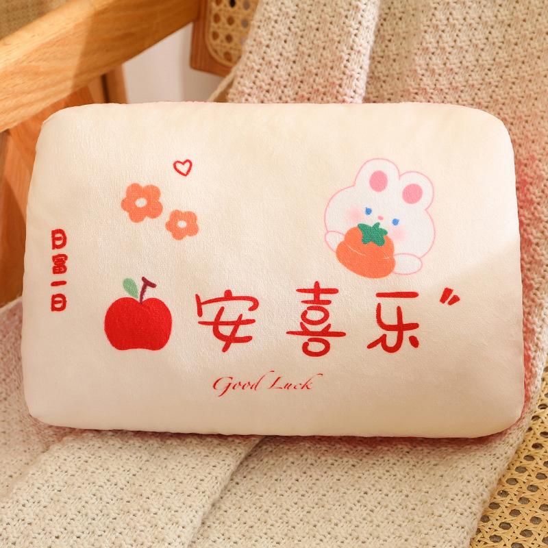 Student Autumn And Winter Dual-Purpose Hand Warmer Throw Pillow Hand Warmer Cover Can Be Inserted Into The Pillow Office Plush Lunch Break Pillow