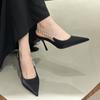Elegant Silver High Heels Women's Summer Sandals 4CM-8CM Comfortable Stylish Shoes for 2025 Fashionable Footwear