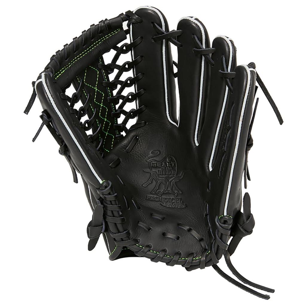 Rawlings Baseball Adult HOH PRO EXCEL ELITE Black Size Worn On Left Glove, Size, Softball, GR5HEEB870, [outfielder], 12.25 (right-handed Throw, Hand)