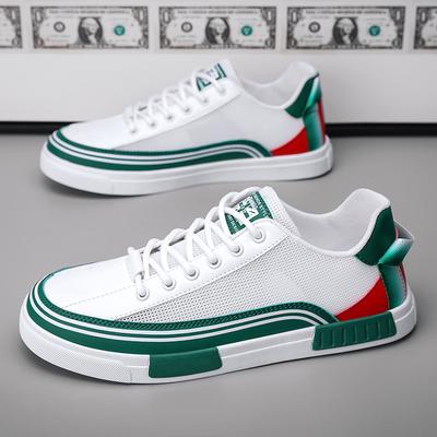 2024 Summer New Fashion Versatile Trend Outdoor Sports Running Walking Breathable Lightweight Anti Slip Men's Soft Sole Large Casual Mesh Panel Shoes