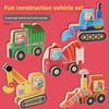 Wooden Construction Vehicle Toy Set For Stem Science Experiments And Educational Play