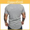 Fashion Men's Casual Fit Short Sleeve Slim Muscle Bodybuilding T-shirt Tee Tops For Ultimate Comfort