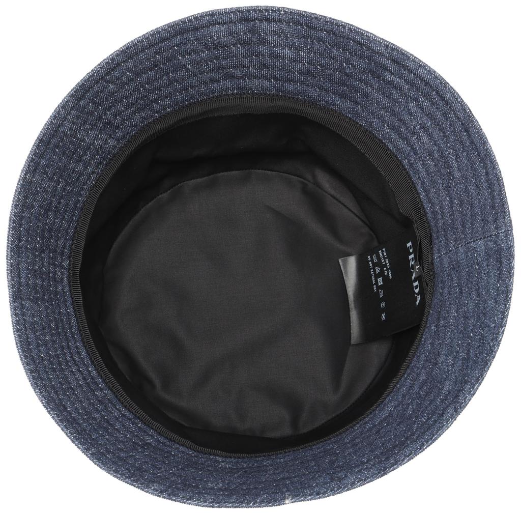 Prada Women's BLEU Bucket Hat, 2HC137 AJ6 008 [Parallel Import]