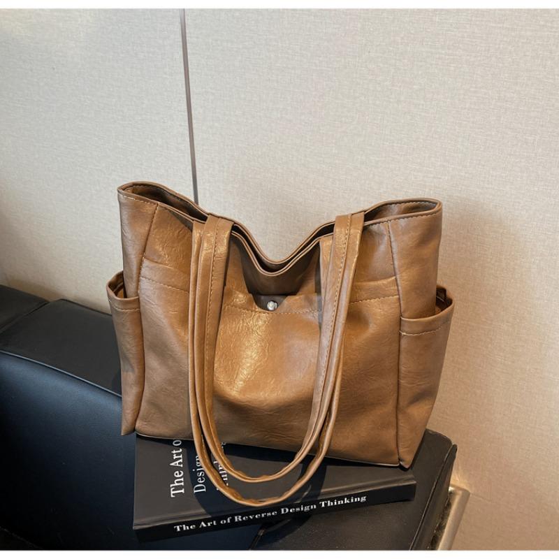 Large Capacity Crossbody Solid Color Shoulder Bag