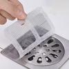 Disposable Mesh Hair Catcher Sticker 4"x4" Bathroom Shower Drain Cover Hair Trap Easy Installation Sink Strainer