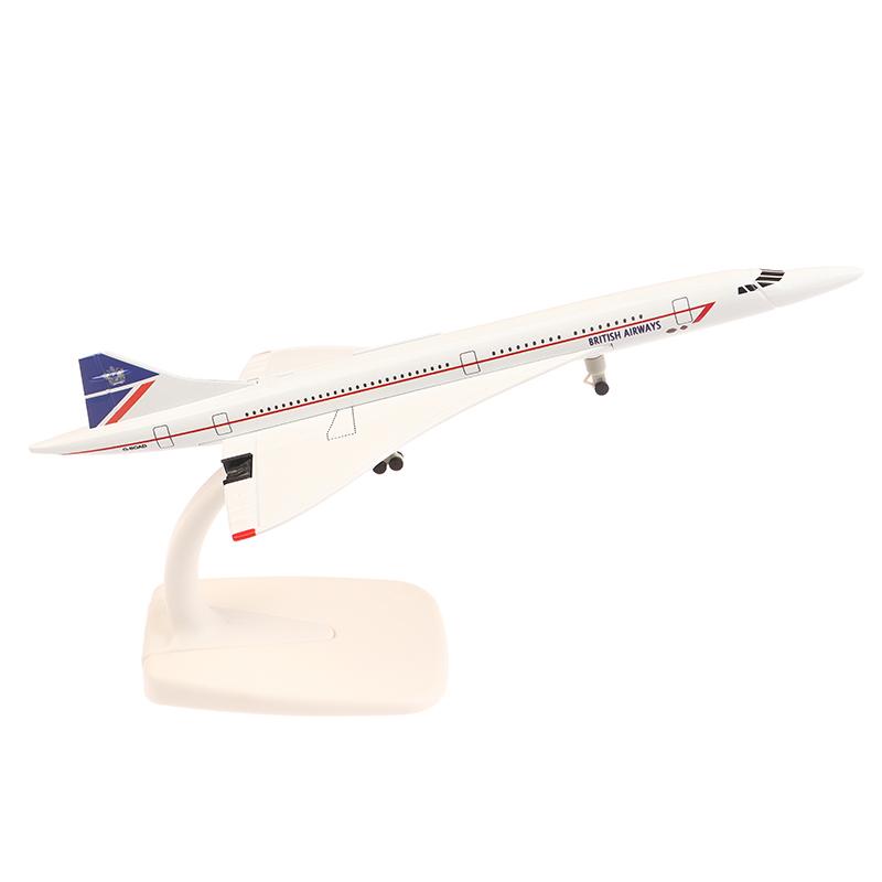 20Cm Singapore Concorde Alloy Aircraft Model With Landing Gear Airliner Alloy Diecast Air Plane Model Collection Ornament