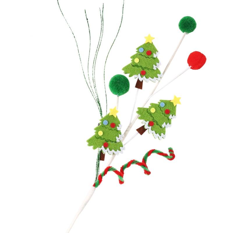 Christmas Branch Candy Bell Christmas Tree Bouquet For Diy Wreath Flower Arrangement Accessories Christmas New Year Decoration