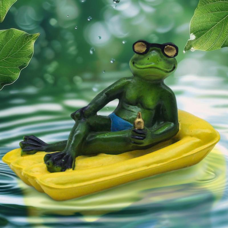 Outdoor Animal Decor Floating Realistic Resin Sculpture Cute Outdoor Balconies Decoration Multipurpose Figurines For Home Garden