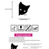 Kitten Pattern Stickers for Car, Motorcycle, Computer, Wall - 12x15cm