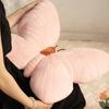 New Butterfly Pillow Throwing Pad Short Plush Cushion Cute Girl Pink Toy for Bedroom Sofa Home Decoration Home Textile Cushion